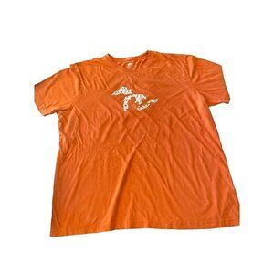 Orange Michigan Map Graphic T Shirt Size 2XL